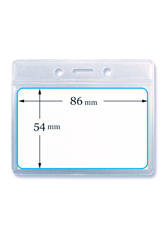 Kartenhalter, Ausweistasche, Ausweishülle, Ticketholder, ID- Kartenhalter, Ausweisetui, Klarsichthülle, Befestigungssteg, Rundloch, Langloch, Ticket holder, Ticket Aufbewahrung, Tickethülle, Schlüsselband, Messe, Festival, Verkaufsfläche, Event, Büro