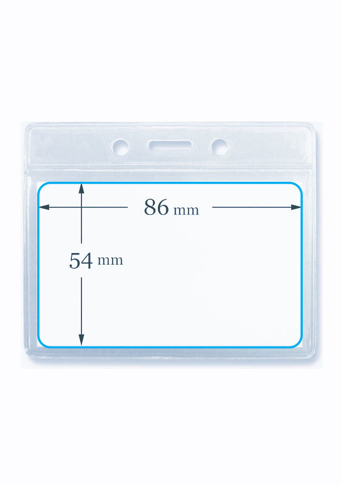 Ausweishülle Rund- und Langloch (Kreditkartenformat)