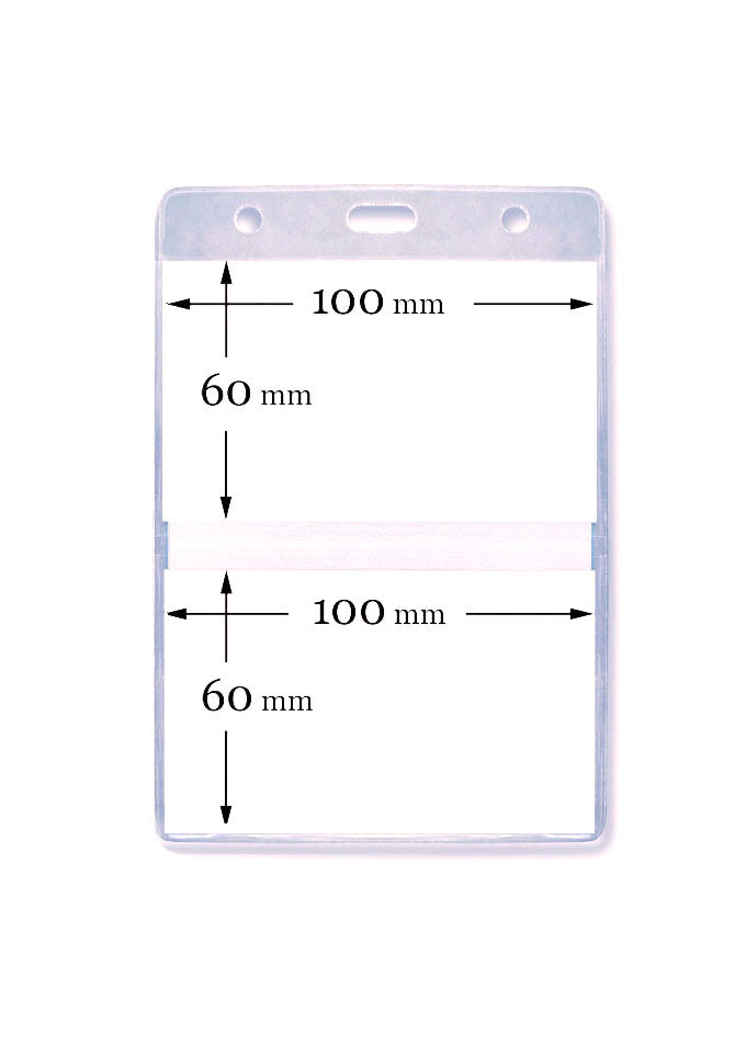 Kartenhalter, Ausweistasche, Ausweishülle, Ticketholder, ID- Kartenhalter, Ausweisetui, Klarsichtfolie, Befestigungssteg, Rundloch, Langloch, Ticket holder, Ticket Aufbewahrung, Tickethülle
