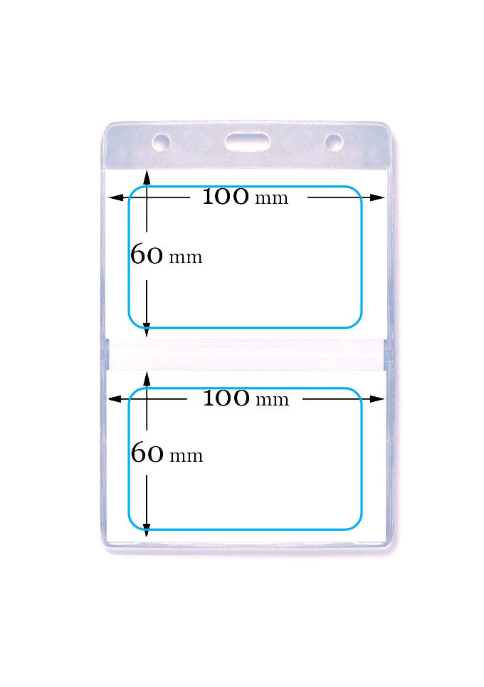 Ausweishülle Doppelseite (60 x 100mm)