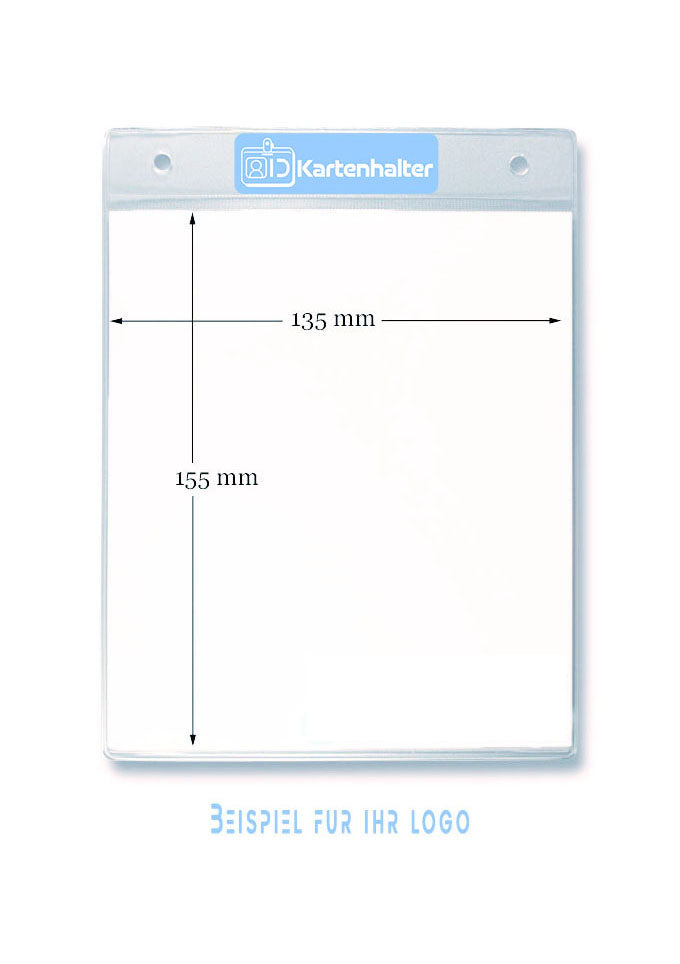 Ticketholder auch mit Logo-Aufdruck (135 x 155mm)