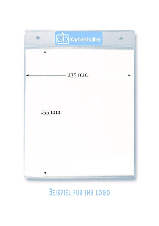 Ticketholder auch mit Logo-Aufdruck (135 x 155mm)