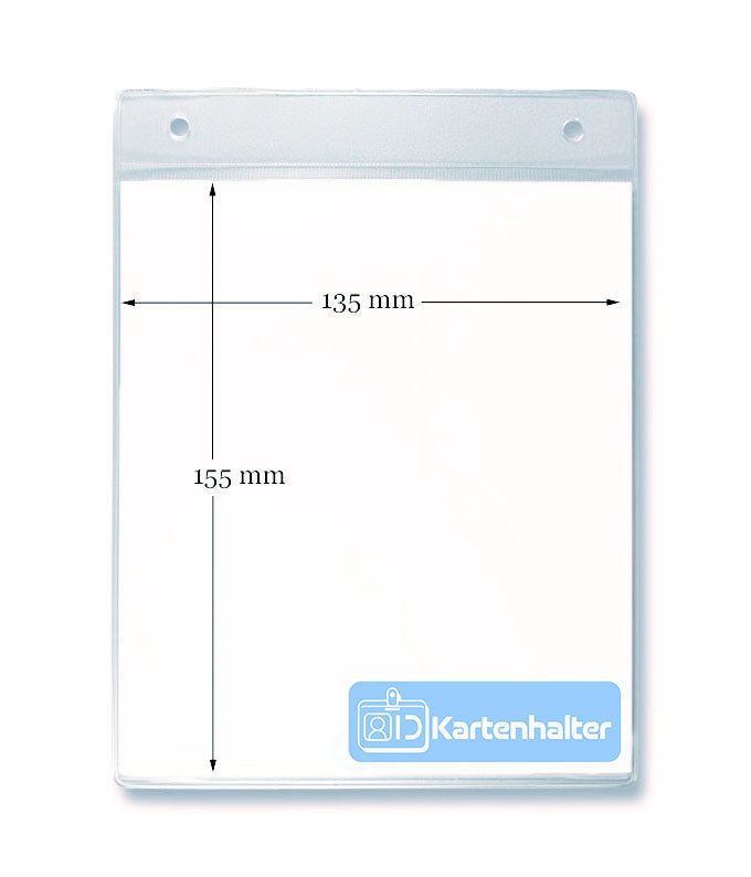 Ticketholder auch mit Logo-Aufdruck (135 x 155mm)