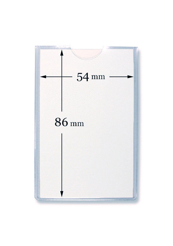 Kartenhalter, Ausweistasche, Ausweishülle, Ticketholder, ID- Kartenhalter, Ausweisetui, Klarsichtfolie, Befestigungssteg, Rundloch, Langloch, Ticket holder, Ticket Aufbewahrung, Tickethülle , Kredikartenformat