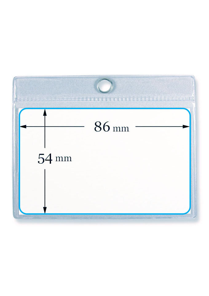 Ausweishülle Ziernaht und metallverstärktem Rundloch (Kreditkartenformat)