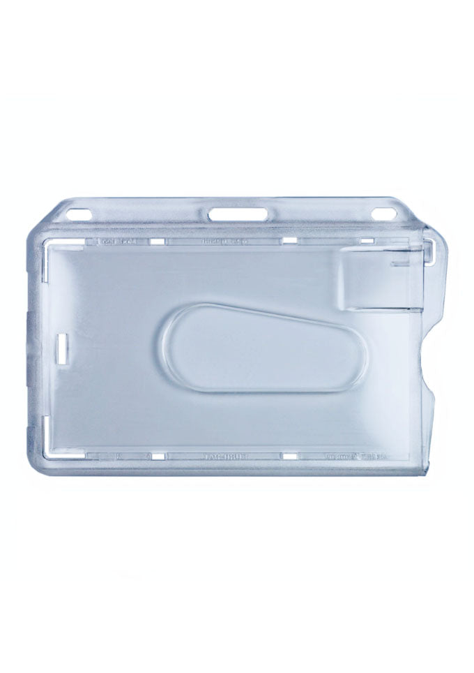 Kartenhalter, Ausweistasche, Ausweishülle, Ticketholder, ID- Kartenhalter, Ausweisetui, Klarsichthülle, Befestigungssteg, Rundloch, Langloch, Ticket holder, Ticket Aufbewahrung, Tickethülle, Schlüsselband, Messe, Festival, Verkaufsfläche, Event, Büro