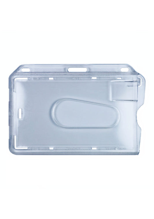 Kartenhalter, Ausweistasche, Ausweishülle, Ticketholder, ID- Kartenhalter, Ausweisetui, Klarsichthülle, Befestigungssteg, Rundloch, Langloch, Ticket holder, Ticket Aufbewahrung, Tickethülle, Schlüsselband, Messe, Festival, Verkaufsfläche, Event, Büro