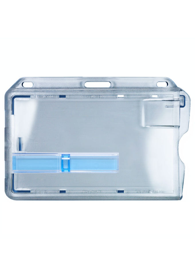 Kartenhalter, Ausweistasche, Ausweishülle, Ticketholder, ID- Kartenhalter, Ausweisetui, Klarsichthülle, Befestigungssteg, Rundloch, Langloch, Ticket holder, Ticket Aufbewahrung, Tickethülle, Schlüsselband, Messe, Festival, Verkaufsfläche, Event, Büro