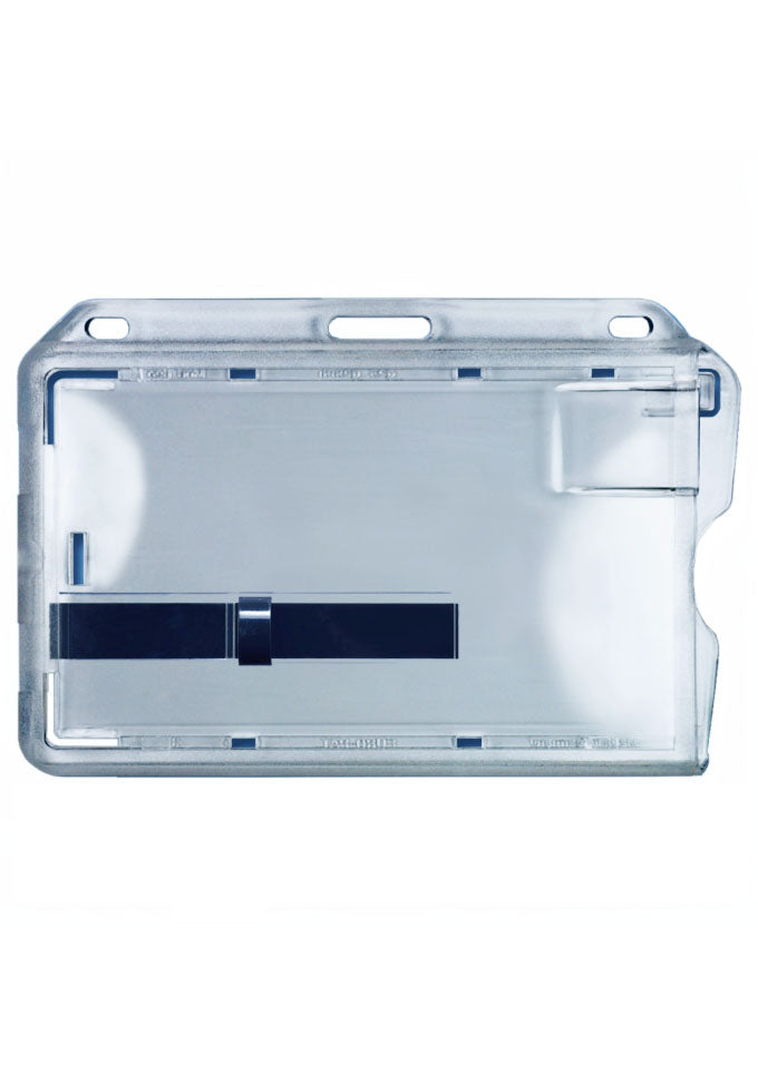 Kartenhalter, Ausweistasche, Ausweishülle, Ticketholder, ID- Kartenhalter, Ausweisetui, Klarsichthülle, Befestigungssteg, Rundloch, Langloch, Ticket holder, Ticket Aufbewahrung, Tickethülle, Schlüsselband, Messe, Festival, Verkaufsfläche, Event, Büro