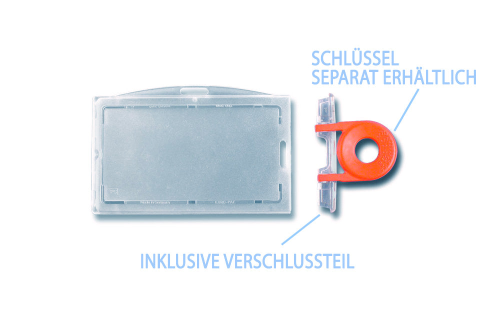 Kartenhalter verschließbar