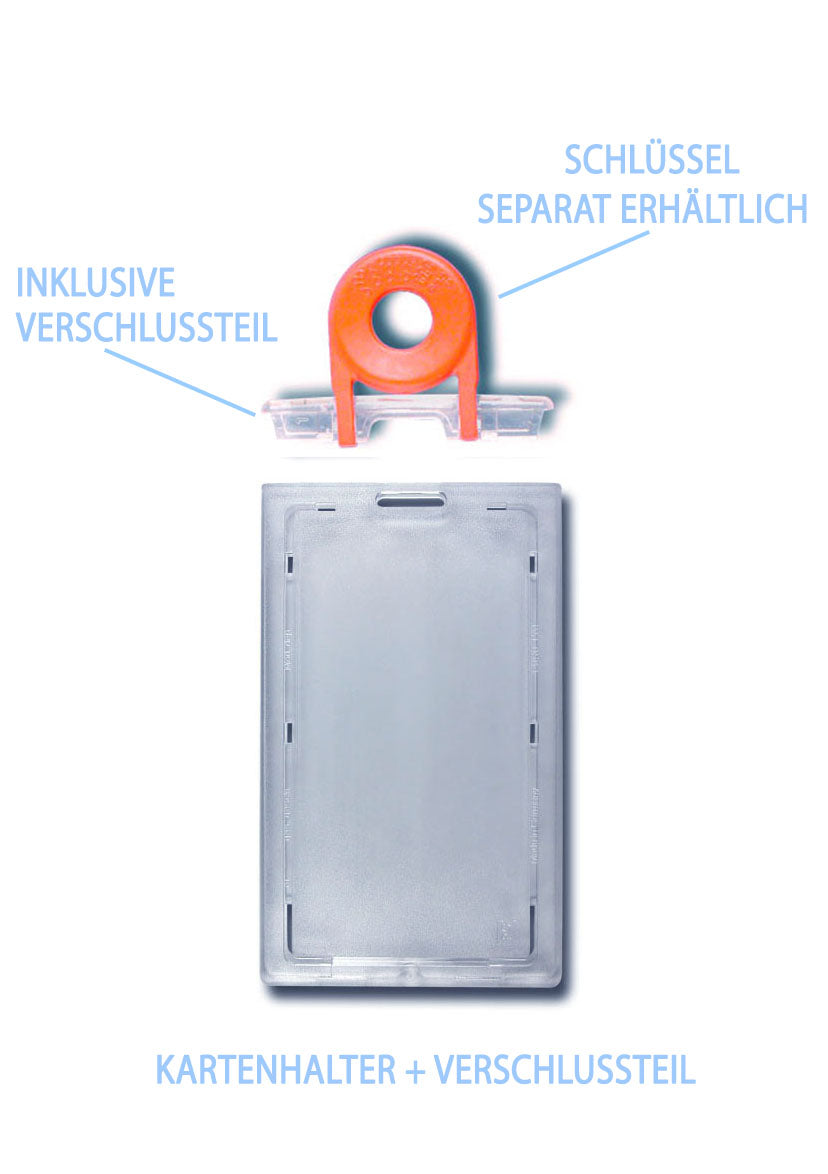 Kartenhalter verschließbar