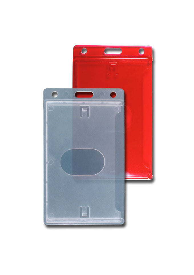 Kartenhalter, Ausweistasche, Ausweishülle, Ticketholder, ID- Kartenhalter, Ausweisetui, Klarsichtfolie, Befestigungssteg, Rundloch, Langloch, Ticket holder, Ticket Aufbewahrung, Tickethülle