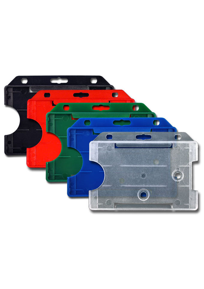 Kartenhalter, Ausweistasche, Ausweishülle, Ticketholder, ID- Kartenhalter, Ausweisetui, Klarsichtfolie, Befestigungssteg, Rundloch, Langloch, Ticket holder, Ticket Aufbewahrung, Tickethülle