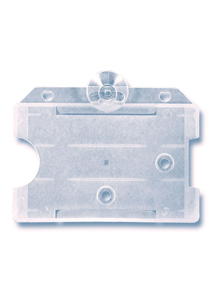 Kartenhalter, Ausweistasche, Ausweishülle, Ticketholder, ID- Kartenhalter, Ausweisetui, Klarsichtfolie, Befestigungssteg, Rundloch, Langloch, Ticket holder, Ticket Aufbewahrung, Tickethülle , Saugnapf, Sauger, Autoscheibe, Kartenhalter