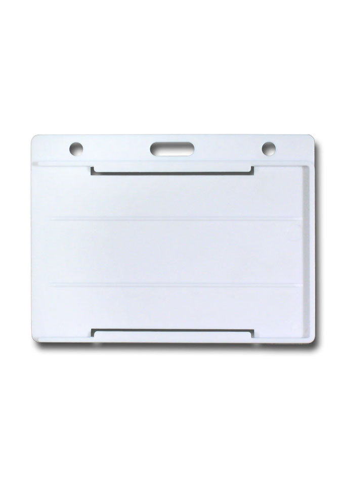 Kartenhalter offen mit Rund- und Langloch