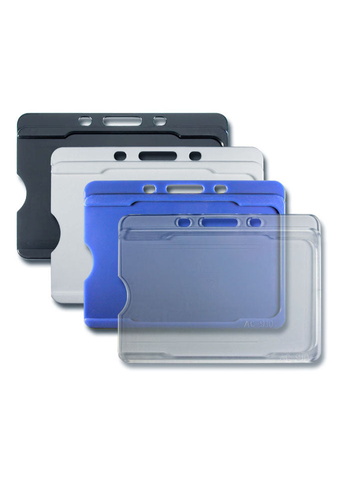 Kartenhalter, Ausweistasche, Ausweishülle, Ticketholder, ID- Kartenhalter, Ausweisetui, Klarsichthülle, Befestigungssteg, Rundloch, Langloch, Ticket holder, Ticket Aufbewahrung, Tickethülle, Schlüsselband, Messe, Festival, Verkaufsfläche, Event, Büro