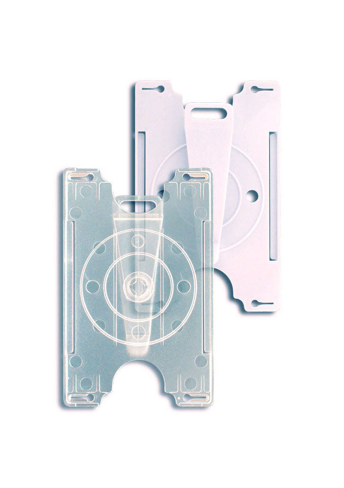 Kartenhalter mit drehbarem Kunststoffclip