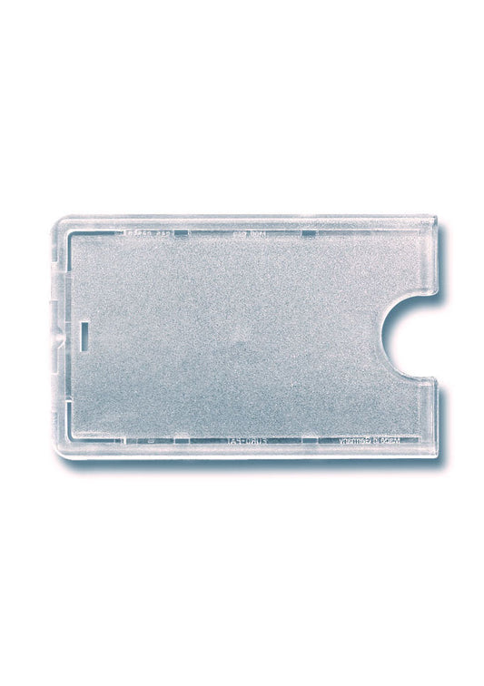 Kartenhalter, Ausweistasche, Ausweishülle, Ticketholder, ID- Kartenhalter, Ausweisetui, Klarsichtfolie, Befestigungssteg, Rundloch, Langloch, Ticket holder, Ticket Aufbewahrung, Tickethülle