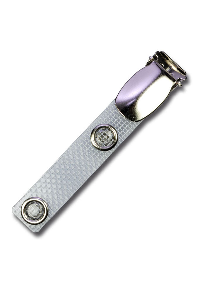 Metall-Clip mit textilverstärkte Lasche, Ausweishülle, Ausweistasche, Kartenhalter, Kartenetui