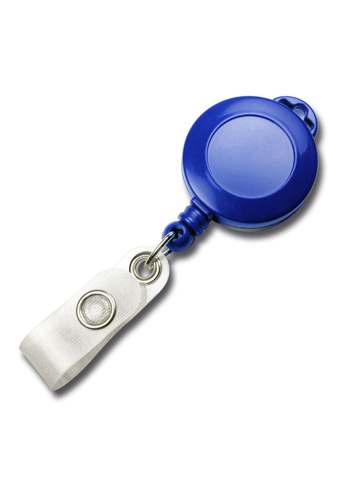 Lanyard-Jojo  Runder Lanyard–Jojo aus Kunststoff, mit 10 mm breitem Bandschlitz. Mit textilverstärkter Lasche. Durchmesser: Ø 32 mm Druckfläche: Ø 20 mm Mögliche Farben: schwarz, weiß, grau, blau, grün, gelb, orange, rot