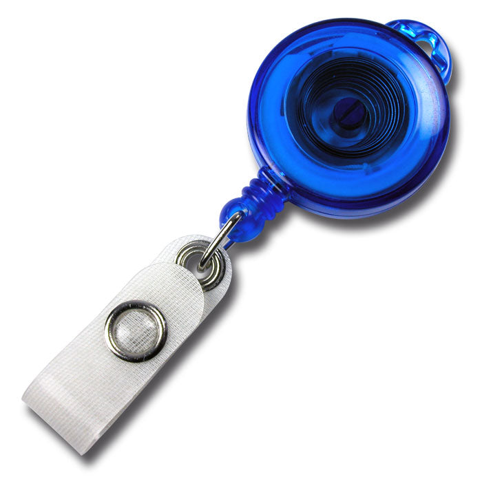 Jo-Jo transparent mit Bandschlitz für Lanyard + Ausweishalter