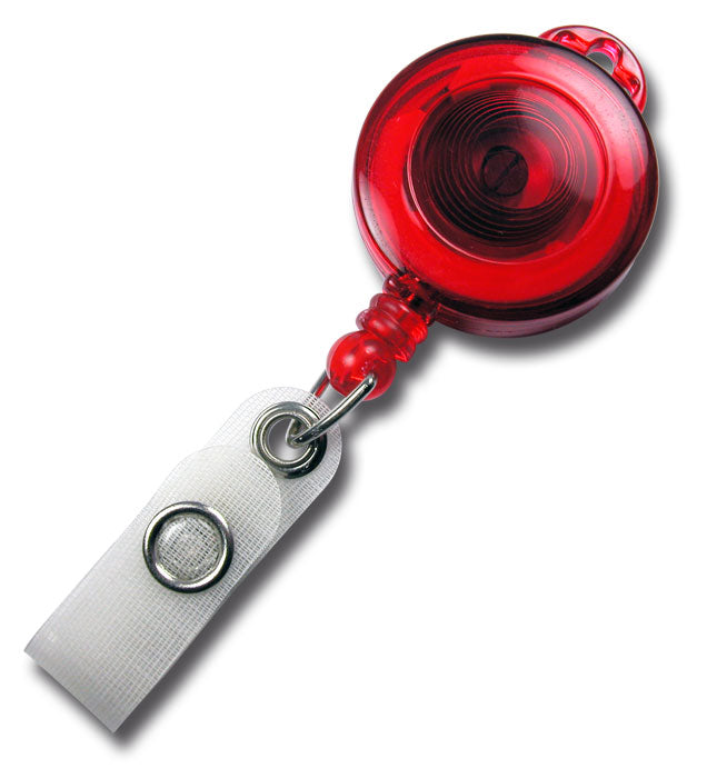 Jo-Jo transparent mit Bandschlitz für Lanyard + Ausweishalter