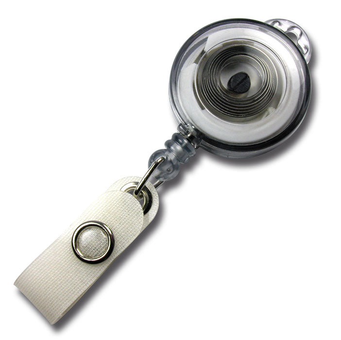 Jo-Jo transparent mit Bandschlitz für Lanyard + Ausweishalter