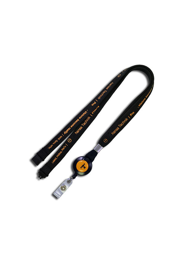 Komfort Umhängeband mit Aufroll-Jo-Jo + Ausweishalter