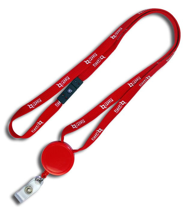 Komfort Umhängeband mit Aufroll-Jo-Jo + Ausweishalter