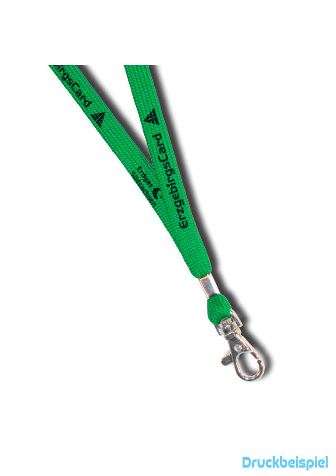 Umhängeband mit flachen Karabiner
