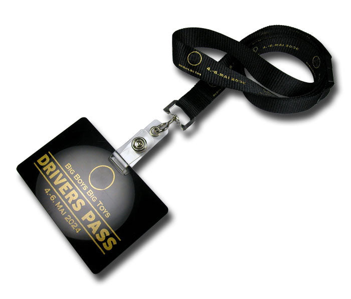 Umhängeband mit Drehgewinde und Lasche