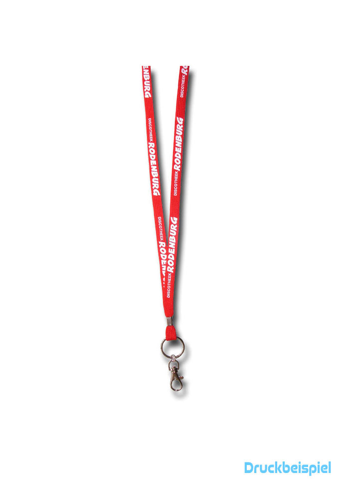 Umhängeband mit flachen Karabiner