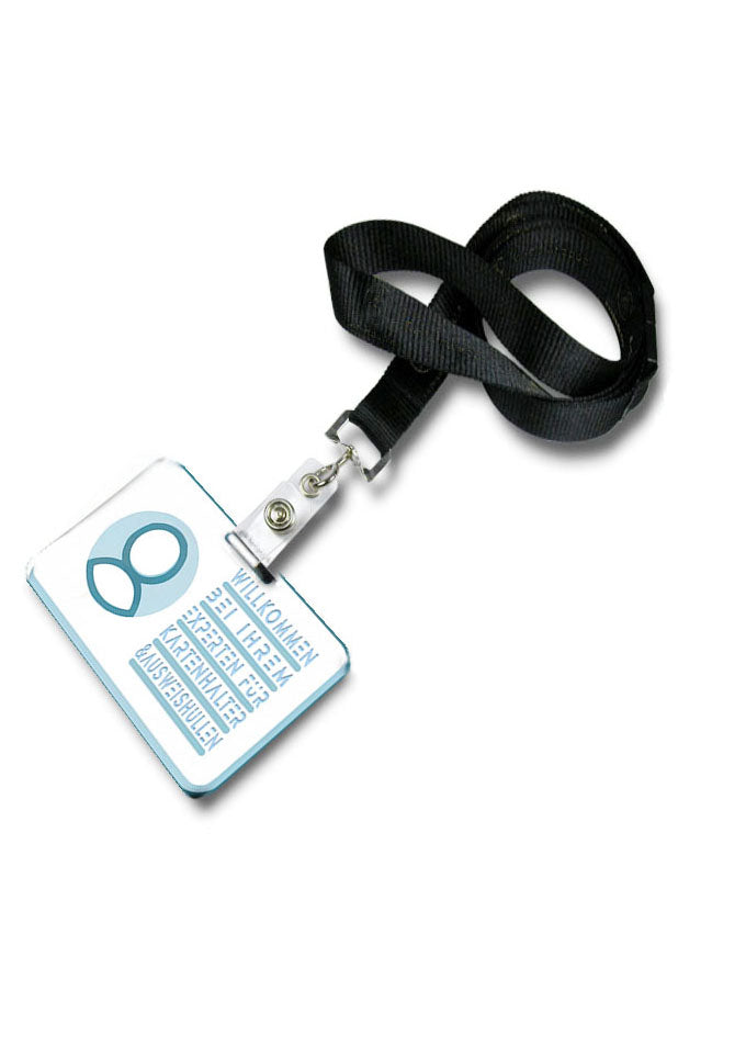 Lanyard, Umhängeband, Karabinerhaken, Ticketholder, Ticket, Kartenhalter, Ausweistasche, Ausweishülle, ID- Card holder, Trageband, Schlüsselband, Messe, Festival, Verkaufsfläche, Event,